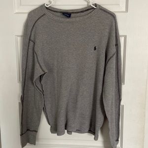 grey Polo Ralph Lauren long sleeve sleepwear, size medium